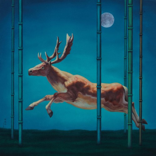 胡桂東《竹林賢士之六》-布面油畫(huà)-60x60cm-2018年.jpg